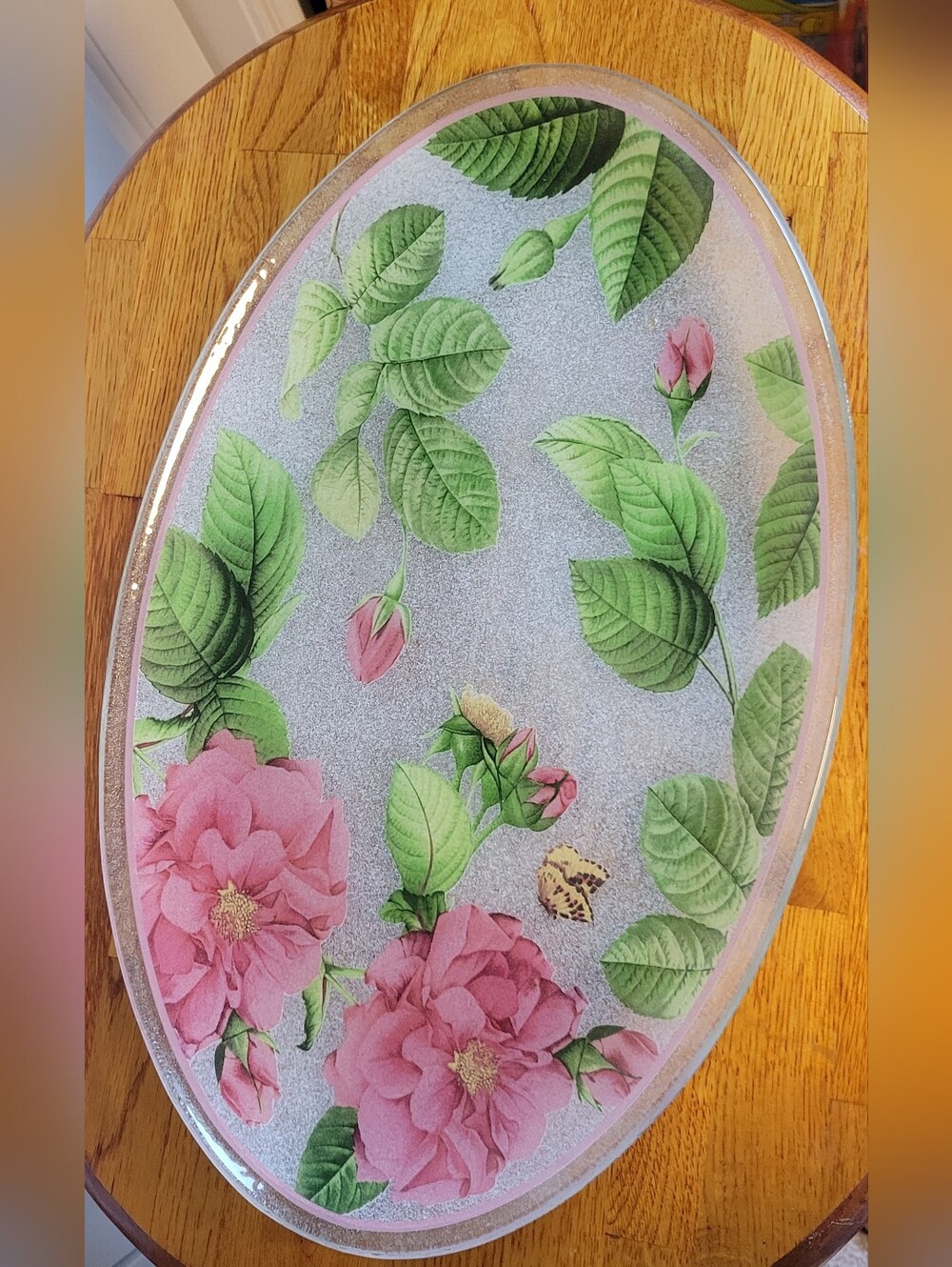 Gorham Rose Serenade Serving Platter